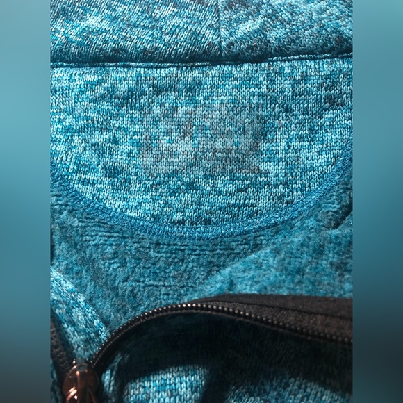 Unbranded Sweater Jacket Teal/Black Ladies - Picture 9 of 9